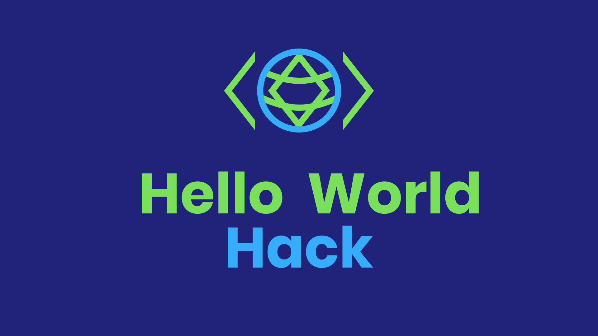 Hello world hack 2019 logo