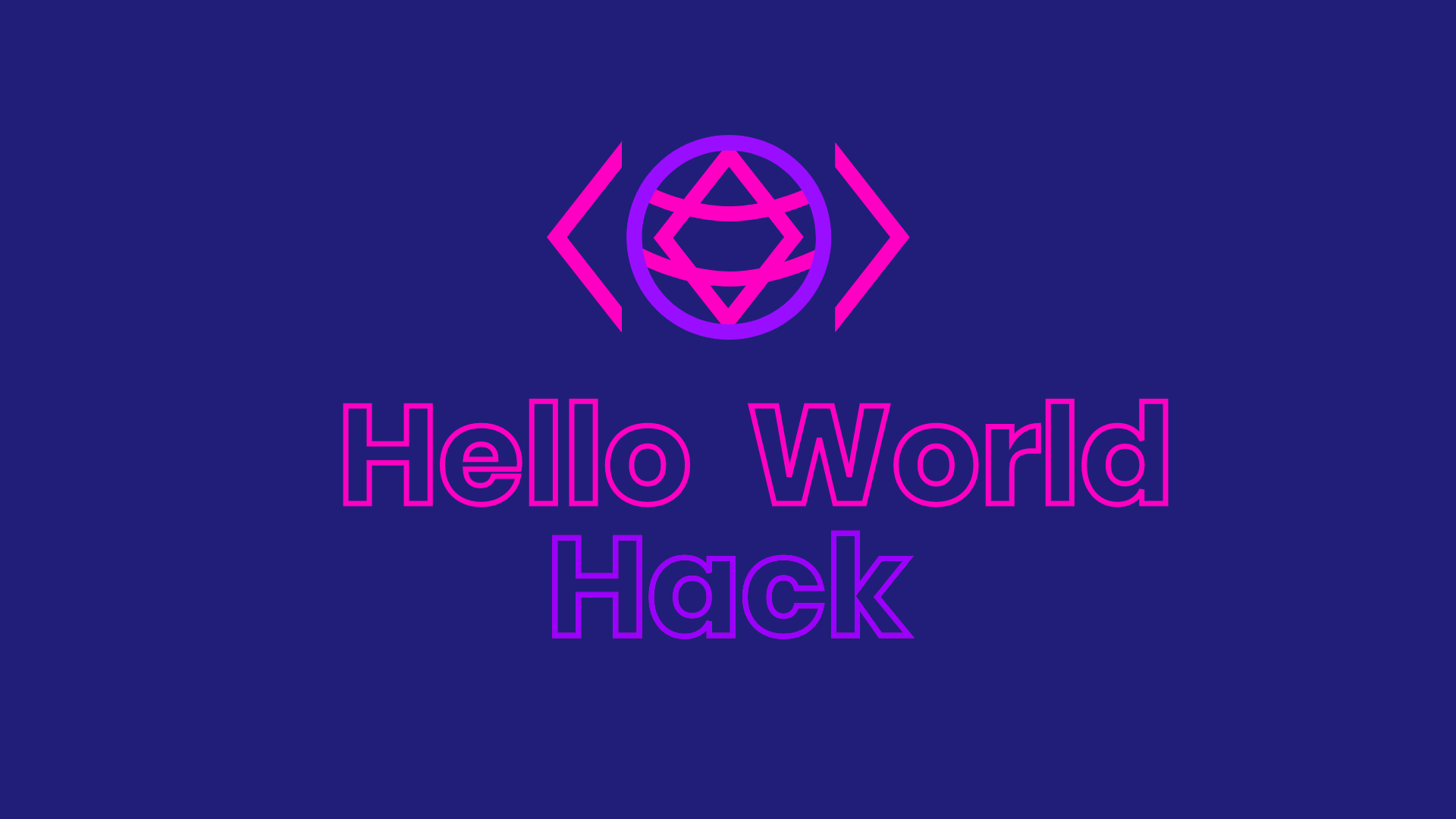 Hello world hack 2020 logo
